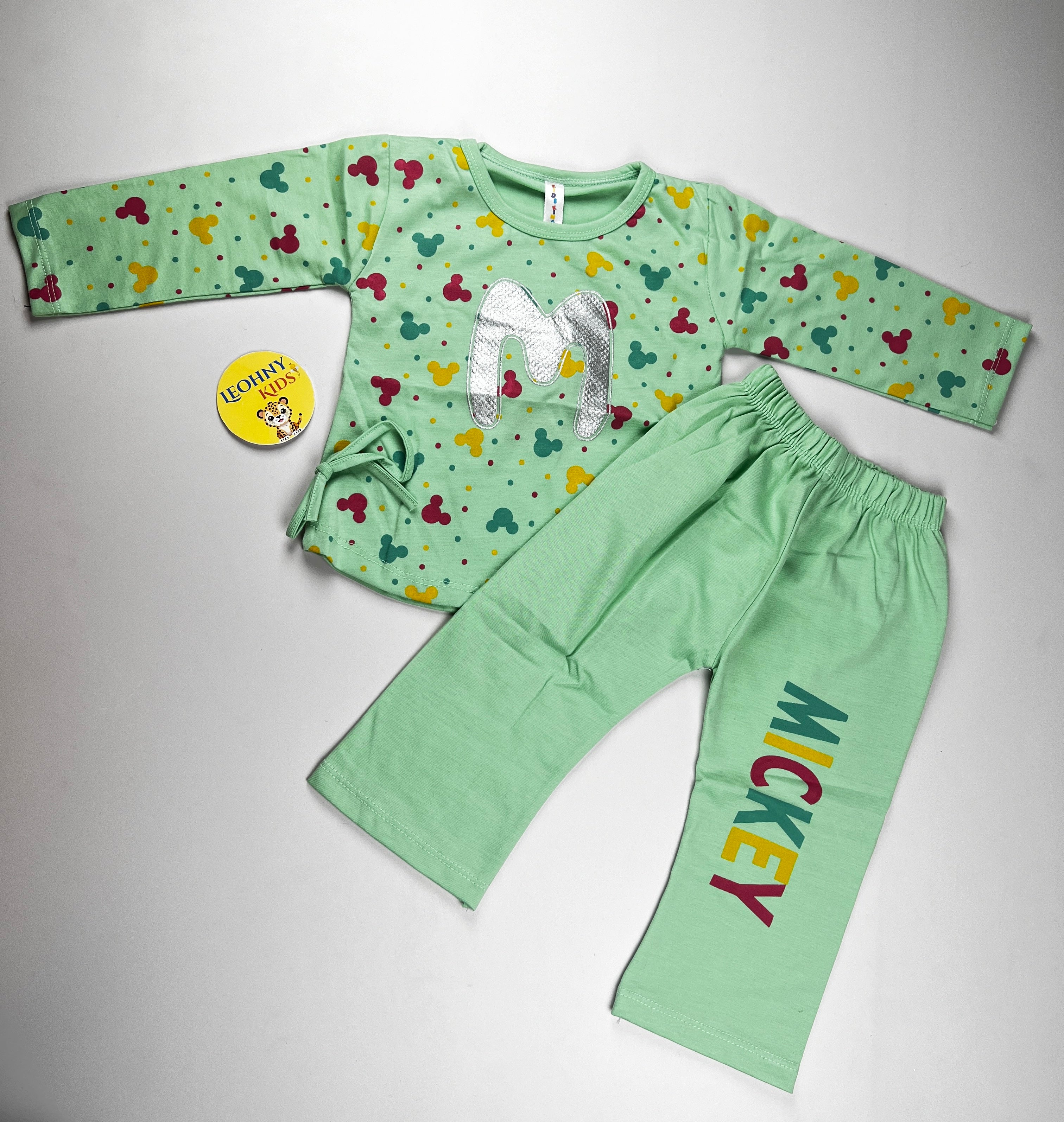 "Mickey Celebration" 2-Piece Vibrant Yellow Set