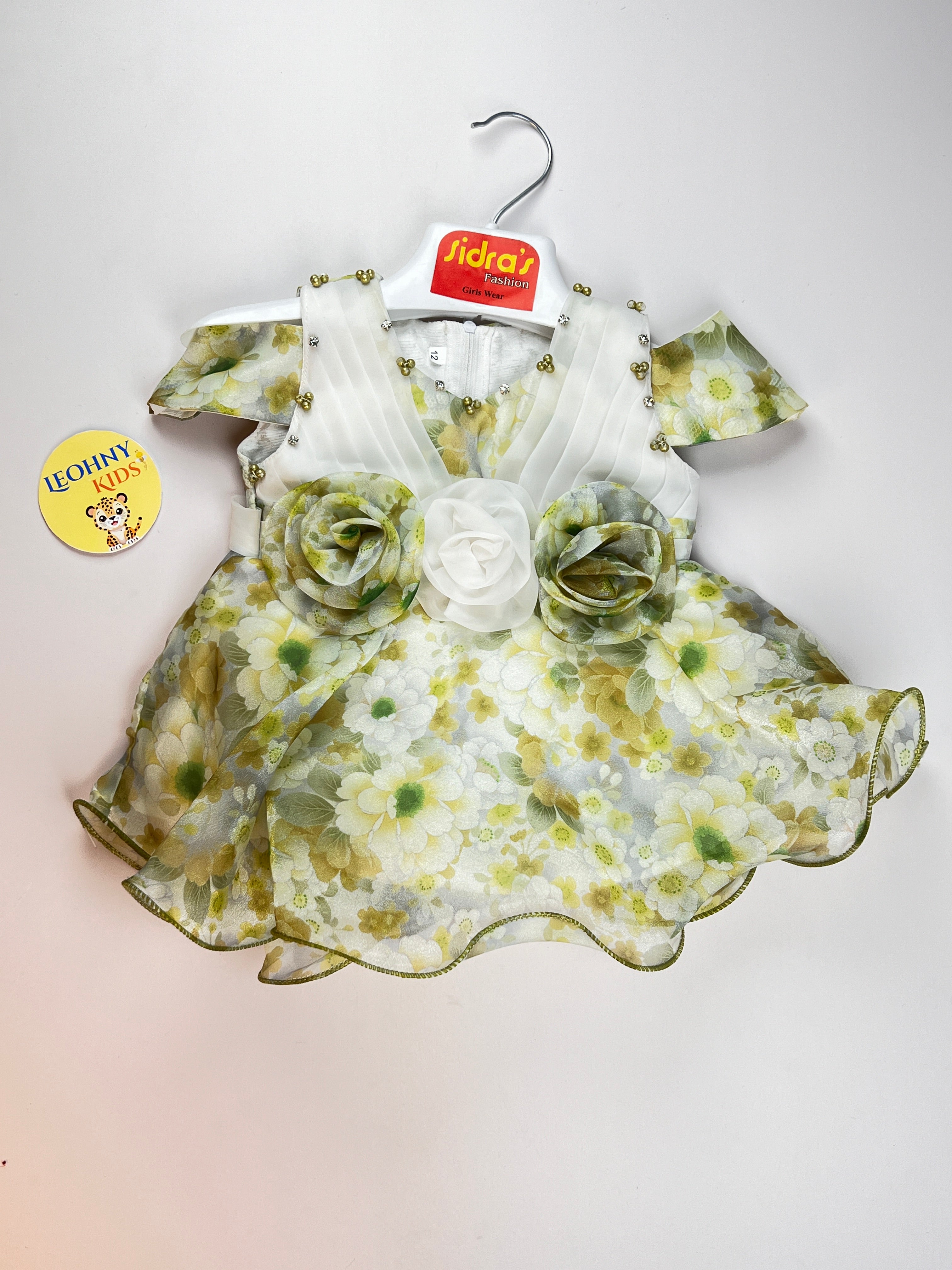 Girls 2 Pcs "Live in the Moment" Floral Checkered Suit (Full Sleeves)