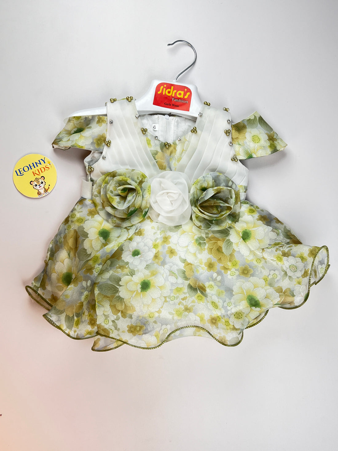 Girls 2 Pcs "Live in the Moment" Floral Checkered Suit (Full Sleeves)