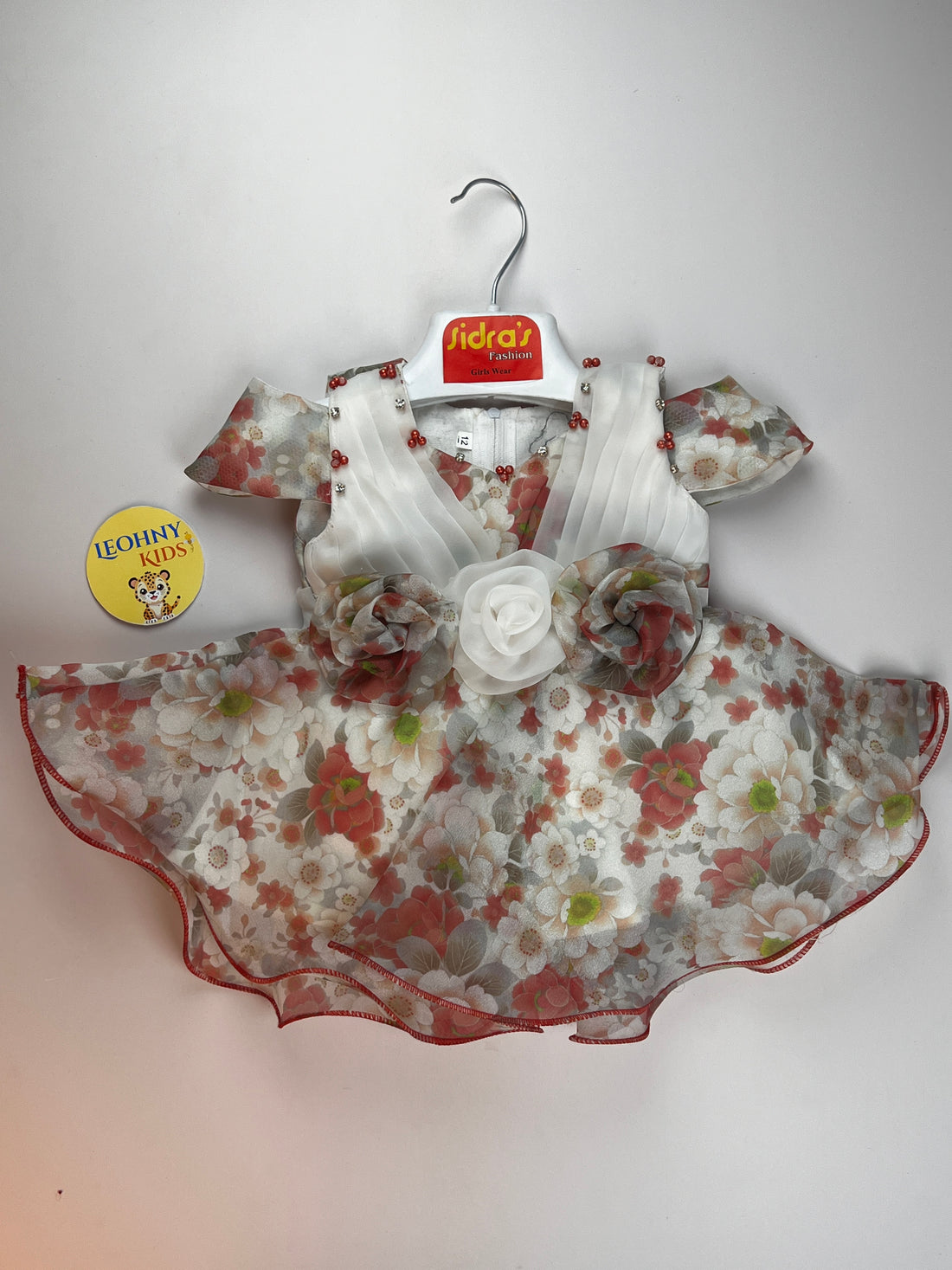 Girls 2 Pcs "Live in the Moment" Floral Checkered Suit (Full Sleeves)