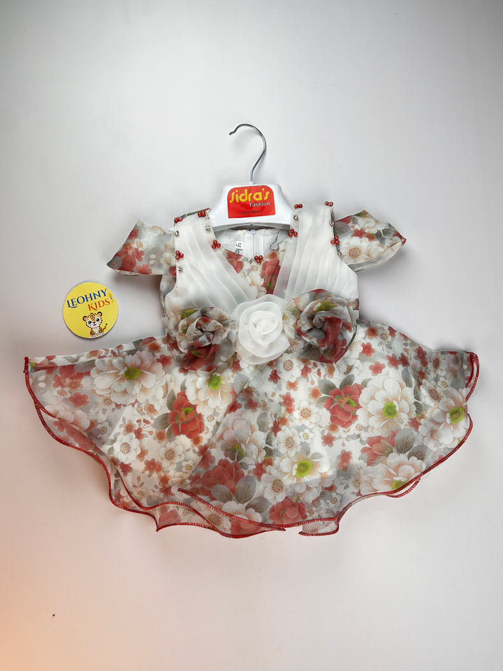 Girls 2 Pcs "Live in the Moment" Floral Checkered Suit (Full Sleeves)