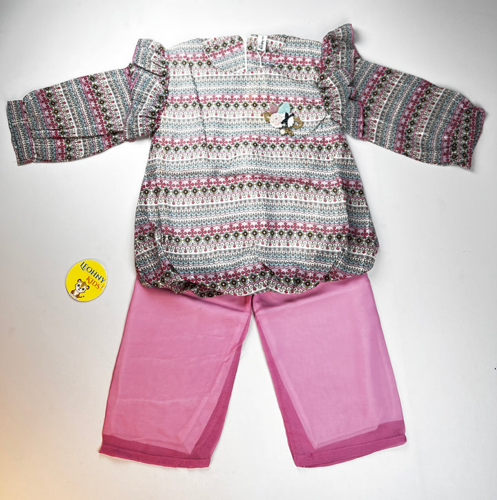 Dapper Gentleman" Faux-Vest Set – Collared Shirt & Trousers