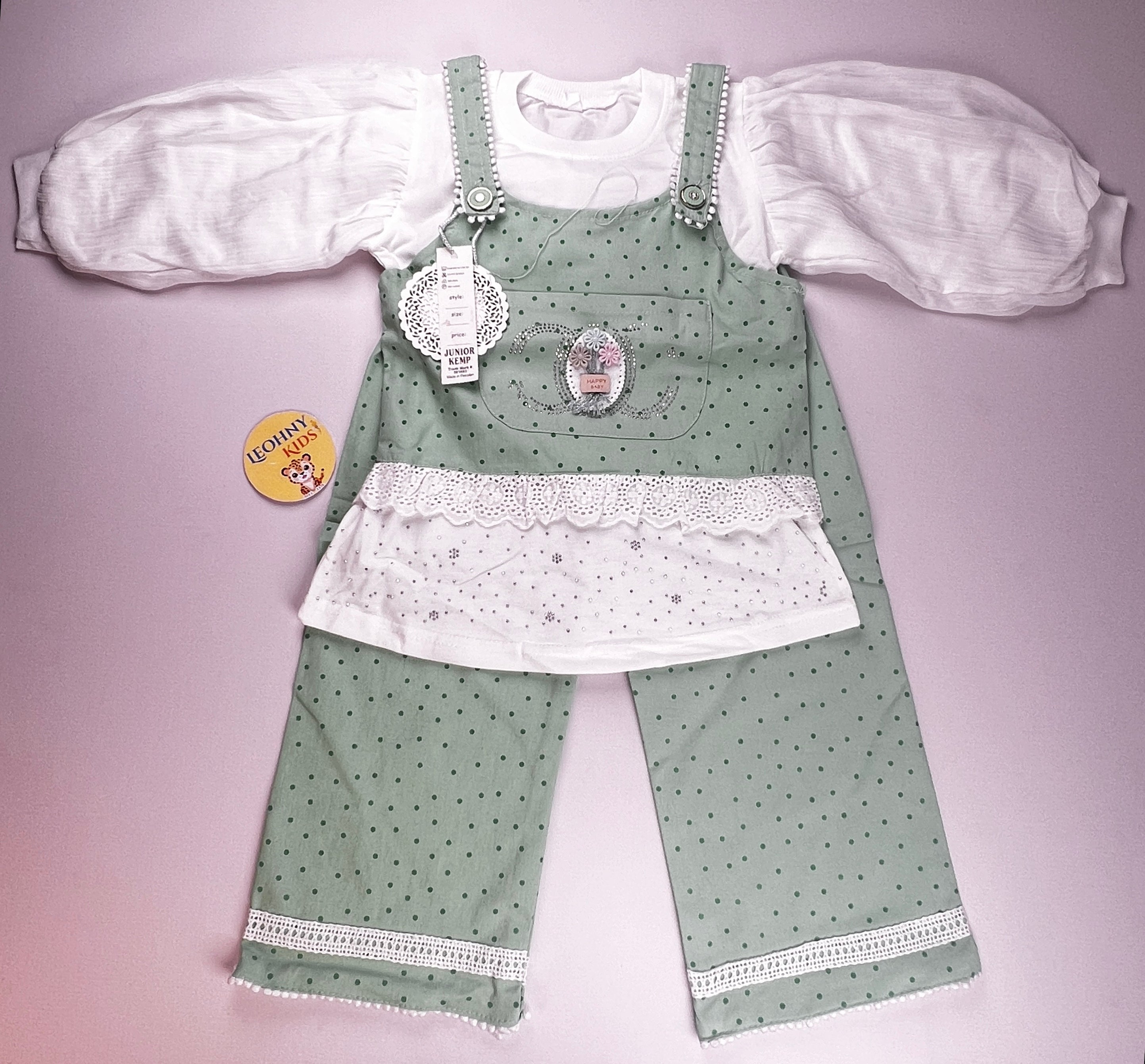 "Junior Kemp" 2-Piece Dungaree Set