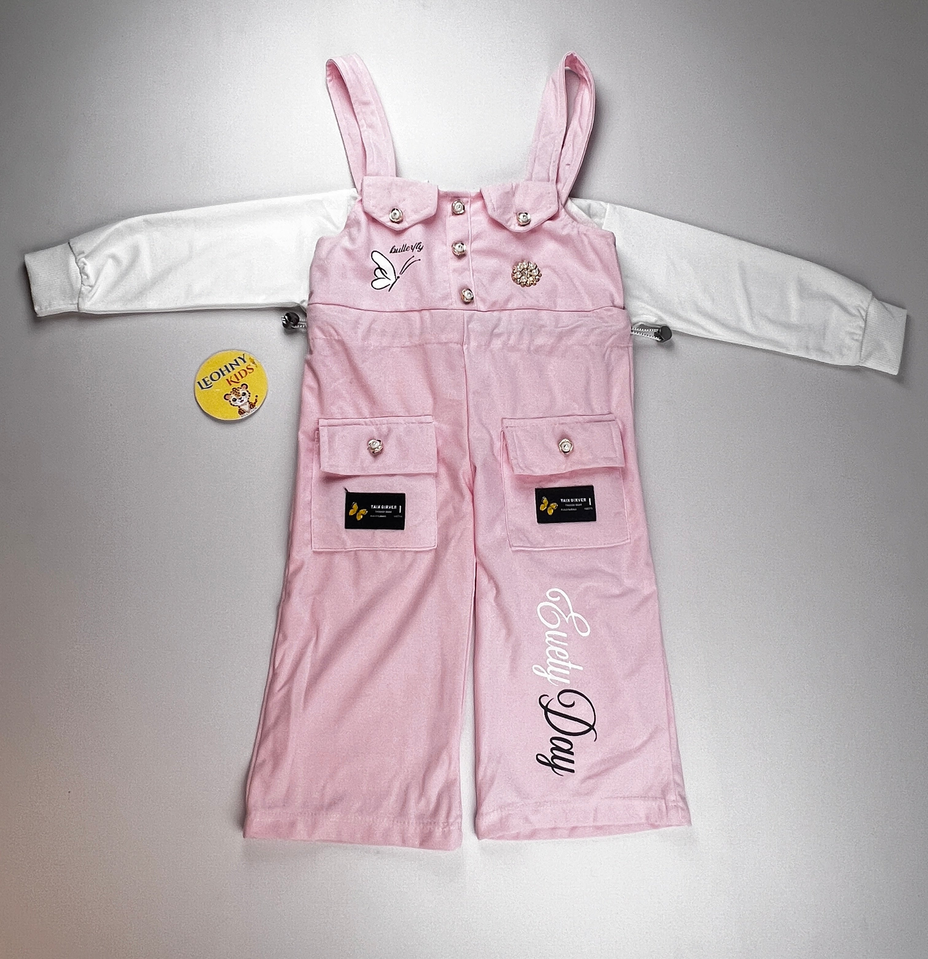 "Baby Love" 2-Piece Weschid Pinafore & Blouse Set