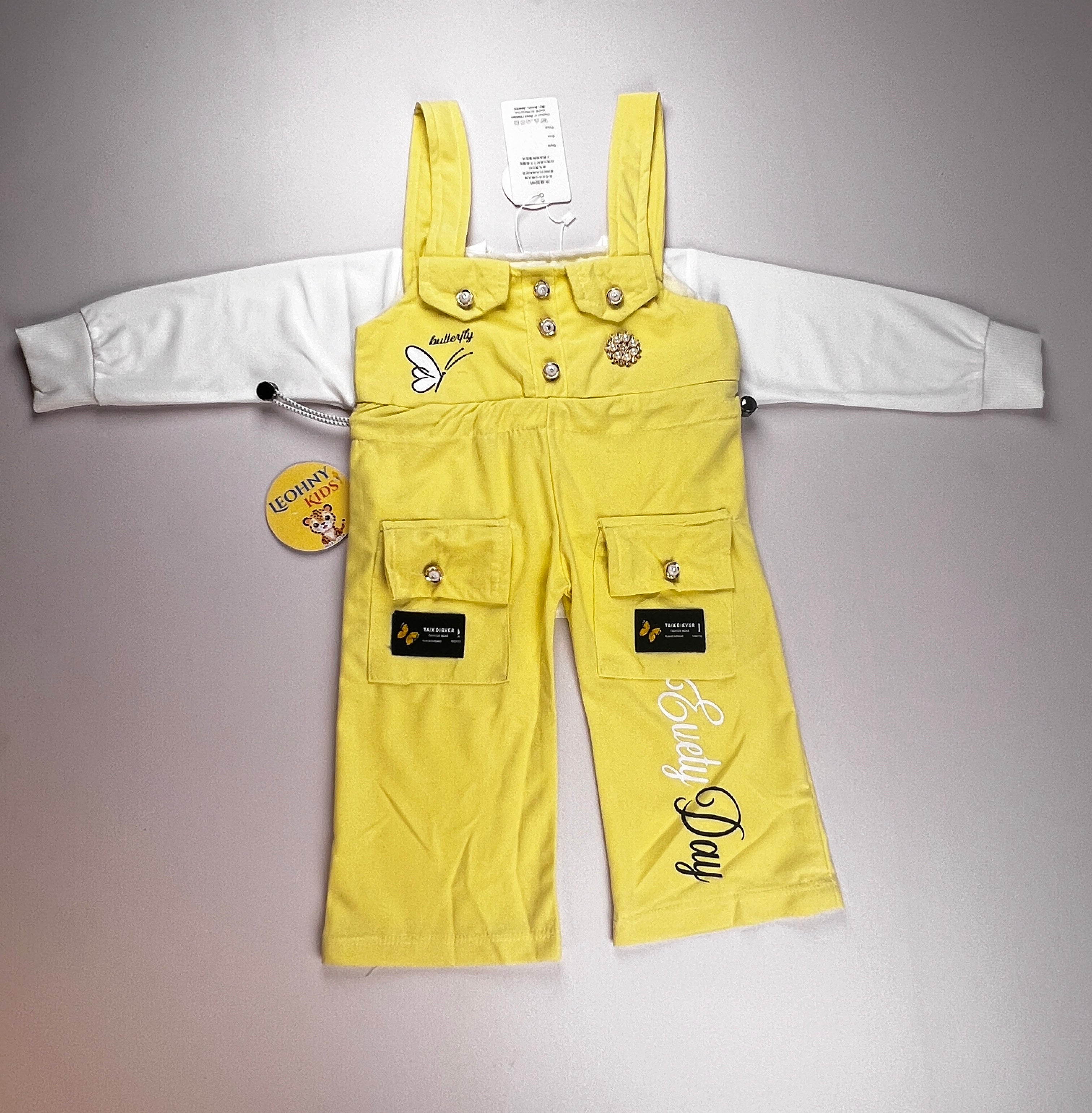 "Baby Love" 2-Piece Weschid Pinafore & Blouse Set