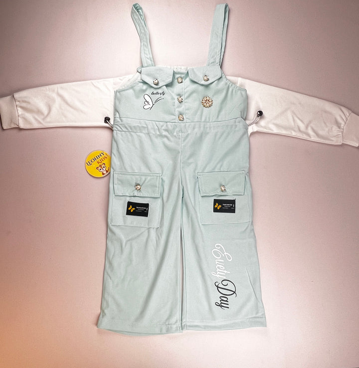 "Baby Love" 2-Piece Weschid Pinafore & Blouse Set