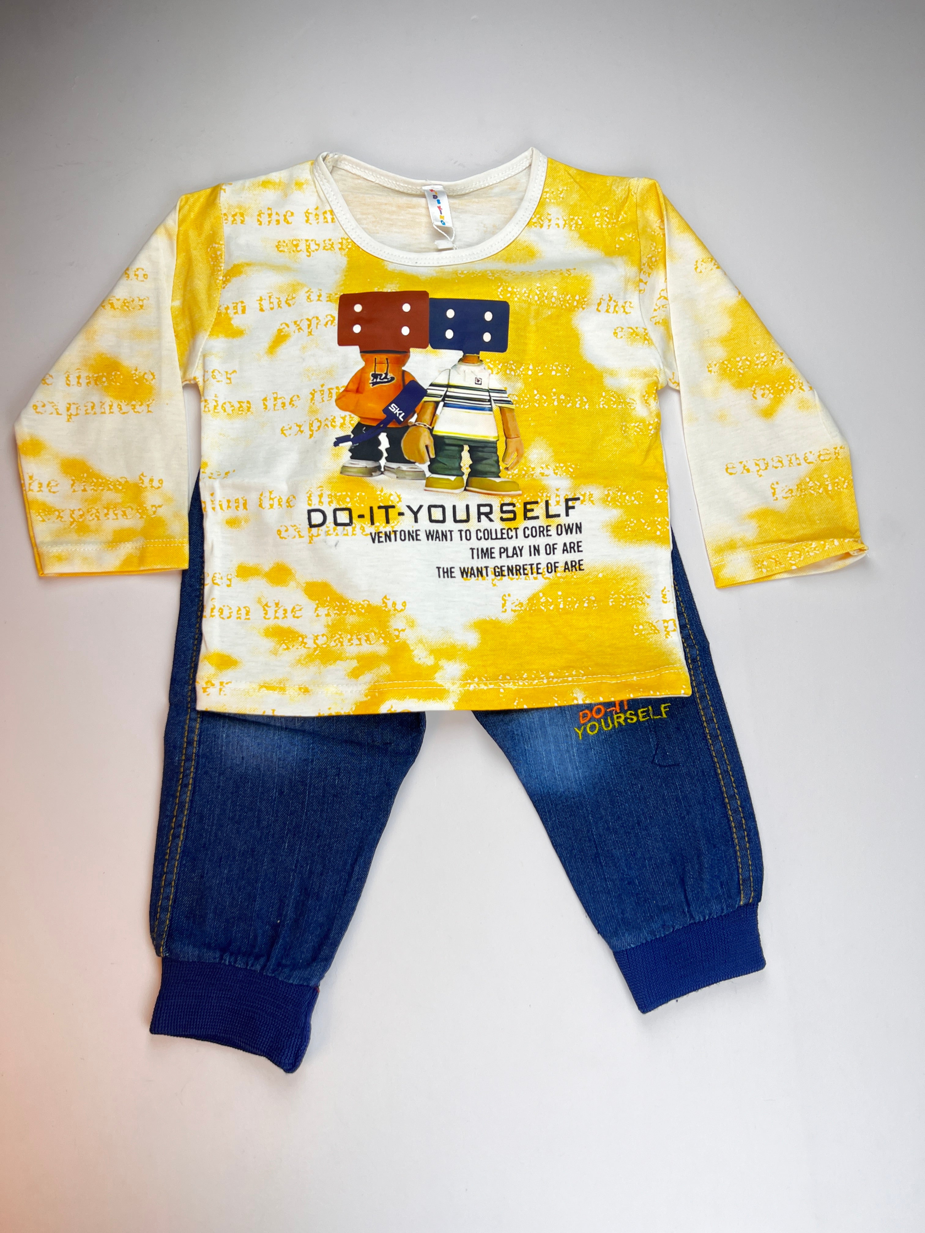 Boys 2 Pcs "Do-It-Yourself" Expancer Suit (Full Sleeves)