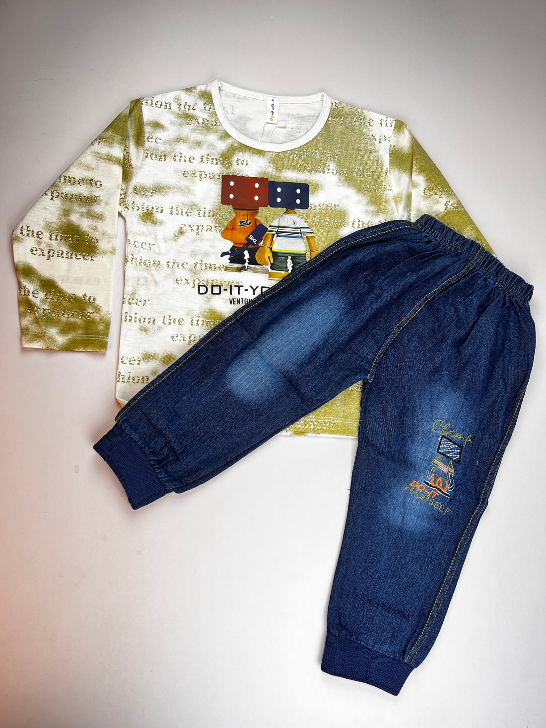 Boys 2 Pcs "Do-It-Yourself" Expancer Suit (Full Sleeves)